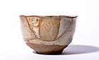 An Edo Period Madara Karatsu-ware Tea Bowl w/ Gold Repair