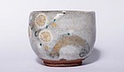 e-Karatsu Tea Bowl with Gold Painted Plum Blossom