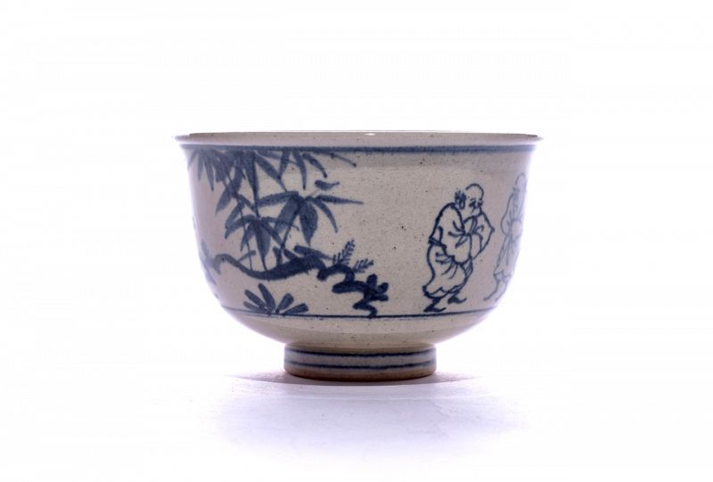 Zeze-yaki Tea Bowl from Kageroen Kiln