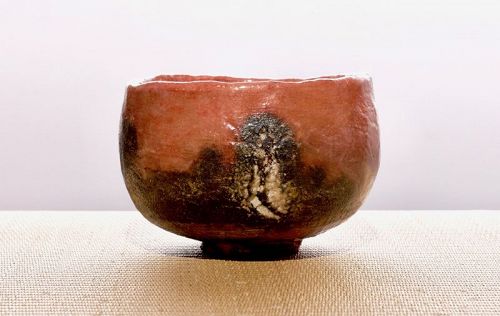 An Aka-Raku Chawan by Master Potter Nakamura Kimpei