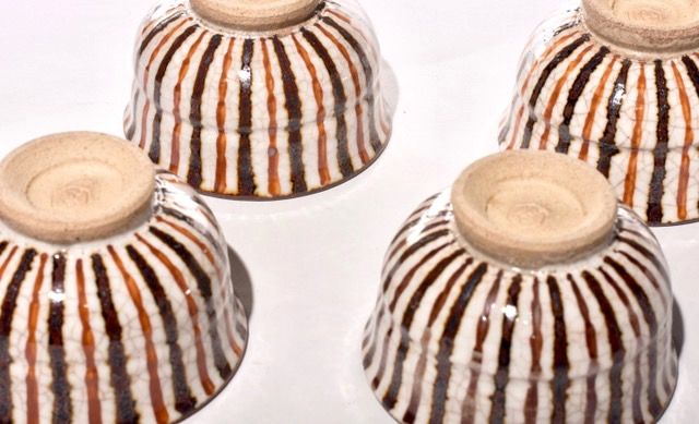 10-piece Mugiwara Tea Bowl Set by Rokubei Kiyomizu V