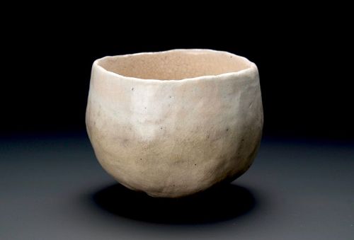 A White Raku Tea Bowl by Sugimoto Sadamitsu