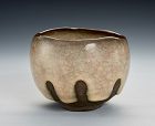 An Elegant Tea Bowl with “Rice Porcelain Glaze” by Kei Wakao