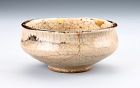 An Antique Karatsu Tea Bowl with Excellent Gold Repairs (Kintsugi)