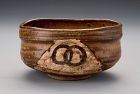 An Excellent Edo Period Oribe Tea Bowl with Poetic Name 'Toma-bune'