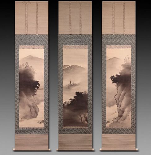 [Arashiyama/ Kyomizu/ Tatsuta] by Baisen Hirai (1889 - 1969)