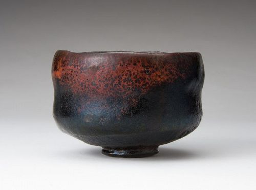 A Rare Tamamizu Tea Bowl by Famed Raku Potter Ichigen (1662 - 1722)