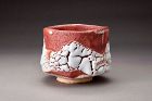 A Shino Tea Bowl by Kato Toyohisa