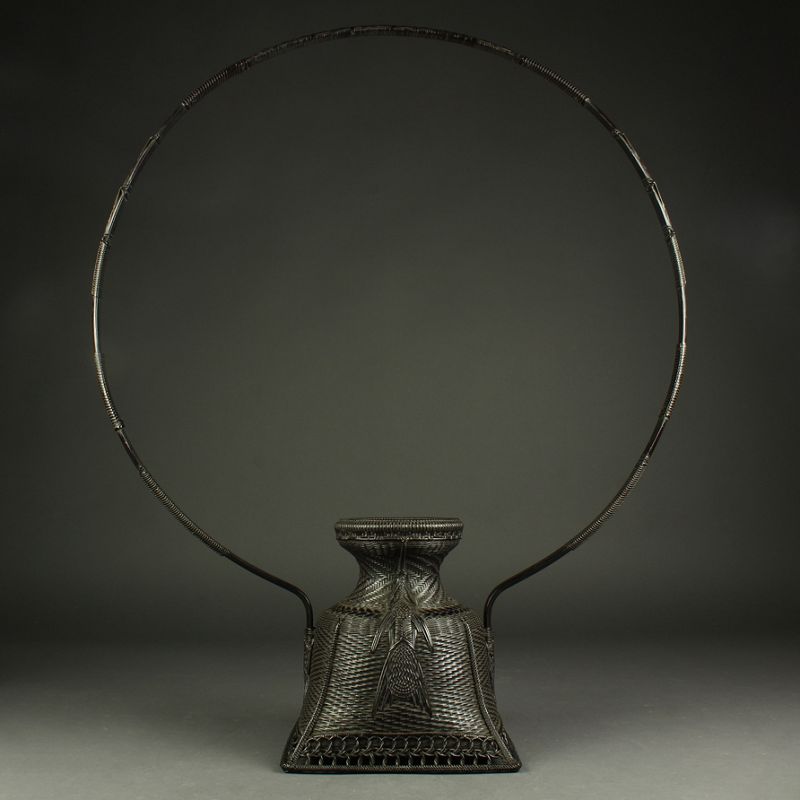 A “Karamono” Woven Bamboo Basket (Tea Master Item)