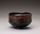 An Exceptional  Black Tea Bowl by Raku X (Tannyû) (1795-1854)