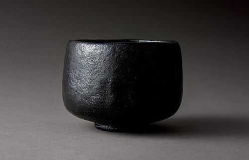 A Classic Black Raku Tea Bowl by Ōhi Chōzaemon IX