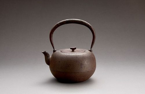 An Antique Cast-Iron Tea Kettle (Tetsubin)