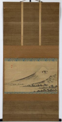 Late Edo Period Hanging Scroll by Nakabayashi Chikutō (1776-1853)