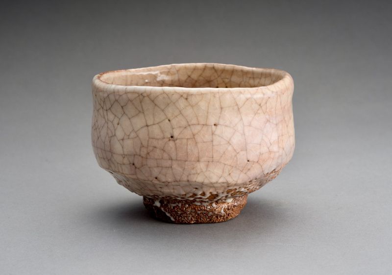 A Hagi Tea Bowl by 7th Generation Kaneta Sanzaemon (item