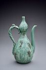 Korean Celadon Goryeo Vase by Korean LNT Yu Geun-Hyeong