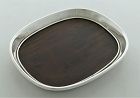 William Spratling Sterling Silver & Wood Handwrought Serving Tray
