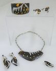 Enrique Ledesma Taxco Sterling Silver & Shell Jewelry Suite 1953