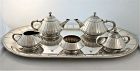 Museum Quality Reed Barton Art Deco Sterling Silver Tea Coffee Set