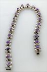 Fred Davis Taxco Sterling Silver & Fine Amethyst Cabochon Necklace