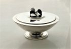 Conquistador Mexico Sterling Silver Modernist Bowl with Stylized Lid