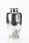 A Japanese silver vase