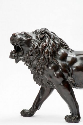 Atsuyoshi 厚義 Maruki Company 丸喜社 - Study of a roaring lion