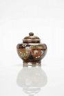 A Japanese polychrome cloisonné enamels koro