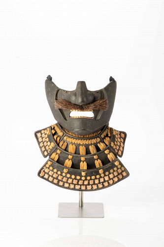 A Japanese Samurai ressei menpo mask