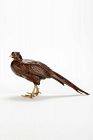 A bronze okimono depicting a pheasant (Kiji – 雉)