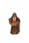 A boxwood netsuke depicting the Chinese general Guan Yu