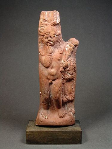 Egyptian Terracotta Figure of Harpokrates, Roman Period, 200-250 AD