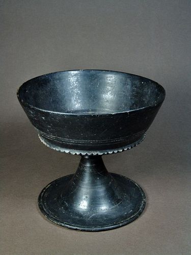 Etruscan Bucchero Ware Chalice, 625-600 BC