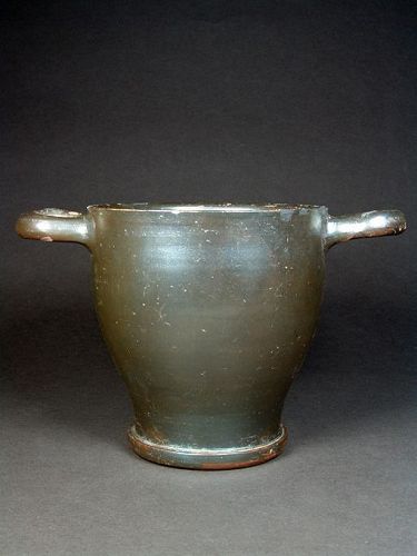 Apulian Silvery-glazed Skyphos, 300-280 BC