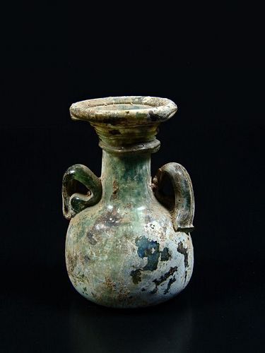 Roman Glass Amphoriskos, 3rd-4th Century AD