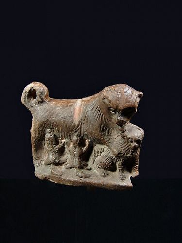 Egyptian Dog with Puppies, Published 1921, 1st-2nd Century AD