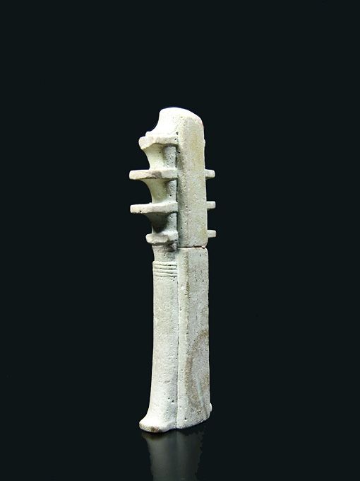 Large Egyptian Djed Pillar Amulet, 26th Dynasty, 664-525 BCE