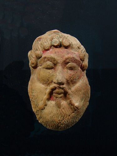 Etrusco-Campanian Dionysos Mask Fitting, 500-475 BC