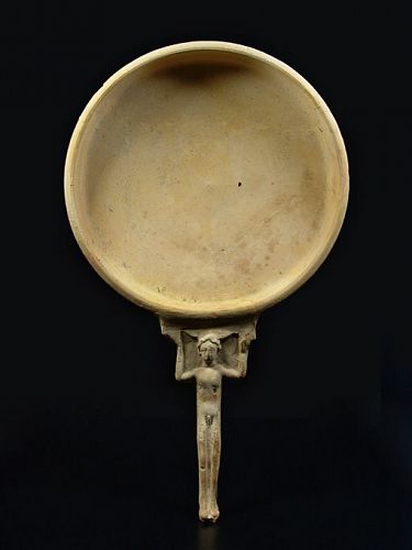 Canosan ‘Gilded’ Patera with Kouros Handle, 325-300 BC