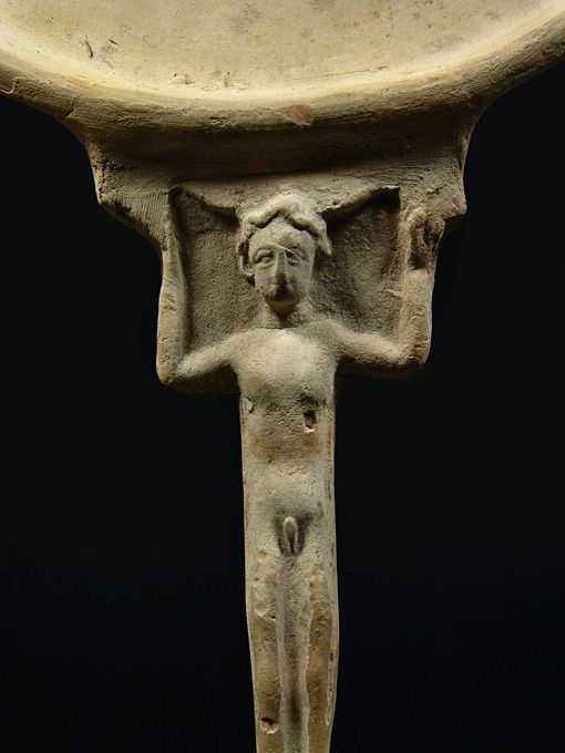 Canosan ‘Gilded’ Patera with Kouros Handle, 325-300 BC