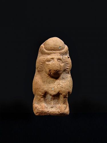 Egyptian Terracotta Figure of a Baboon, 664-30 BC