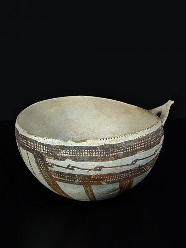 Large Cypriot Milk Bowl, ex Cyprus Museum Jacksonville, 1375-1200 BC