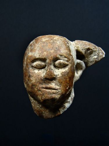 Egyptian Limestone Head of Harpokrates, 400-200 BC