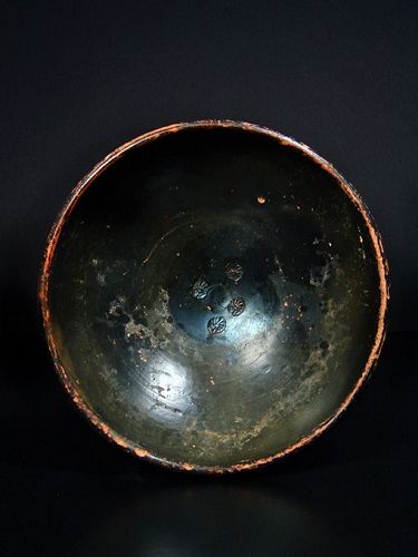 Campanian Black-Glazed Bowl (Poculum), early 3rd Century BC
