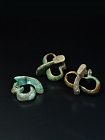 Three Late Roman Bronze Buckles, Byzantine Period, 650-800 AD