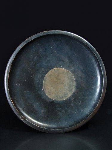 Black-glazed Greek Apulian Plate, 350-300 BC