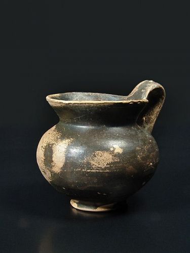 Greek Apulian Black-Glazed Jug, 400-350 BC
