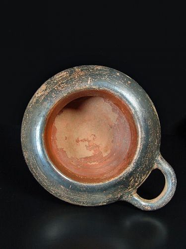 Greek Black-Glazed Exaleiptron, 5th Century BC