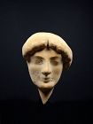 Greek Sicilian Votive Head, Severe Style, 480-460 BC