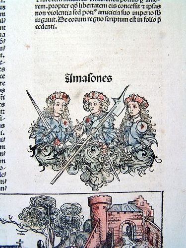 Nuremberg Chronicle, Amazons, 1493 AD