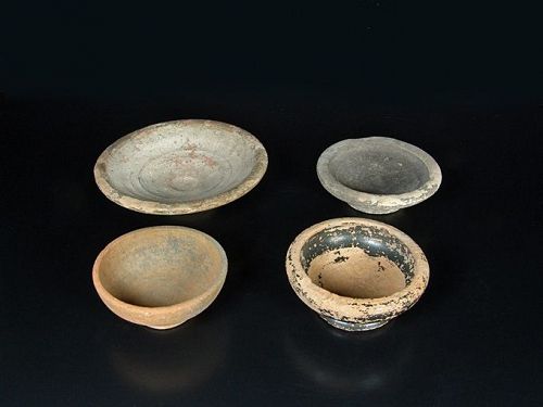 Four Greek Campanian Dishes, late 4th Century BC